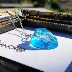 シチリアブルーの海月ネックレス再販5 / クラゲ / 夏 / 鉱石