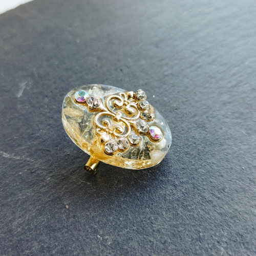 アンティークブローチ シトリン イギリスより ヴィクトリアン シトリンのアンティークブローチ