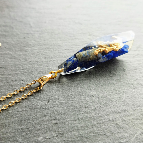 ラピスラズリの鉱石ネックレス☆再販 / 9月誕生石 / 12月誕生石