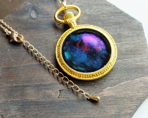 レジン宇宙卵・25mm ～蒼の惑星～ ネックレス | 縁生堂