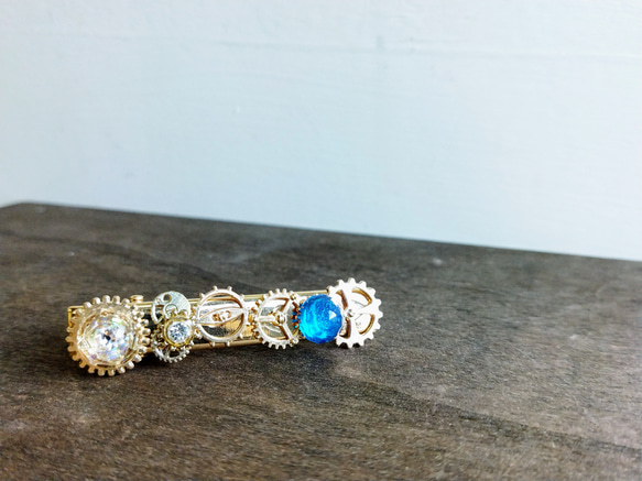 ATLANTISヘアクリップ / スチームパンク / 歯車 2枚目の画像