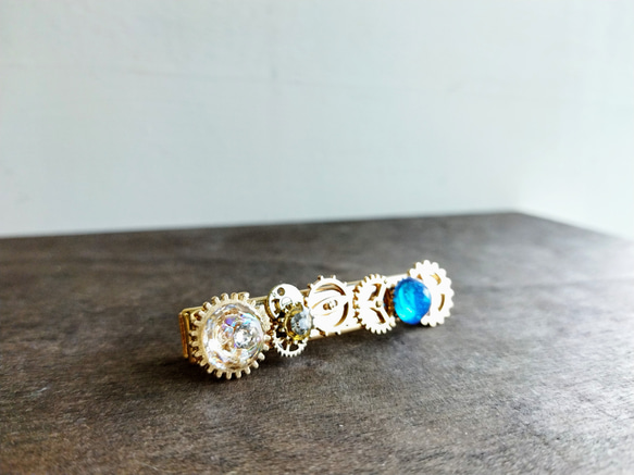 ATLANTISヘアクリップ / スチームパンク / 歯車 3枚目の画像