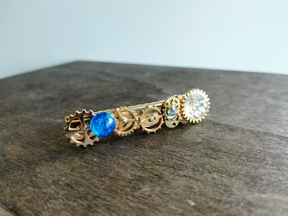 ATLANTISヘアクリップ / スチームパンク / 歯車 6枚目の画像