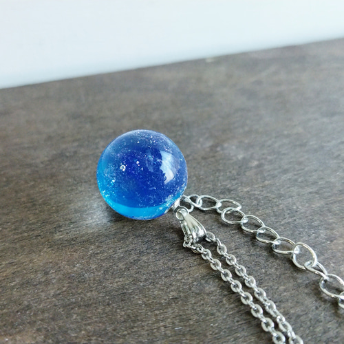 宇宙ネックレス / 16mm / 球体 / メンズ / レジン ネックレス