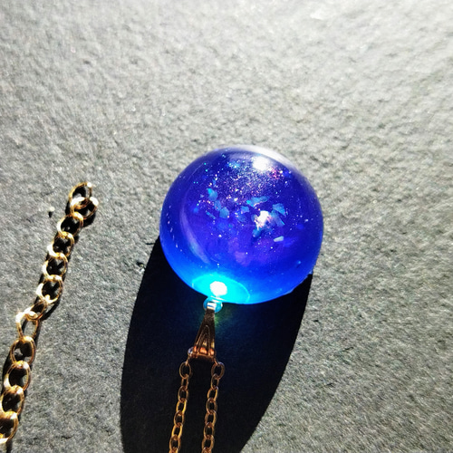 宇宙ネックレス / 20mm / レジン / メンズ / ギフト ネックレス