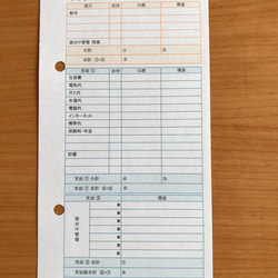 持ち歩き袋分け家計簿A6（さくらんぼ） 6枚目の画像