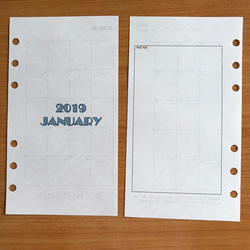 システム手帳 マンスリーカレンダー&ジッパー ケース B6 3枚目の画像