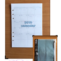 システム手帳 マンスリーカレンダー&ジッパー ケース A5 1枚目の画像