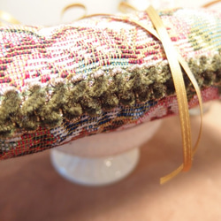 【お値下げ】ゴブラン織りのリングピロー（横長タイプ） 5枚目の画像