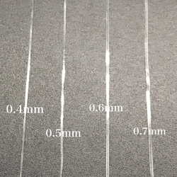 【812】弾性水晶の線 Crystal Tec シリコンゴム/自作★クリア 0.6mm/30m(2個set) 3枚目の画像