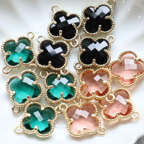 4こ☆クローバーコネクター ブラック アクセサリーパーツ