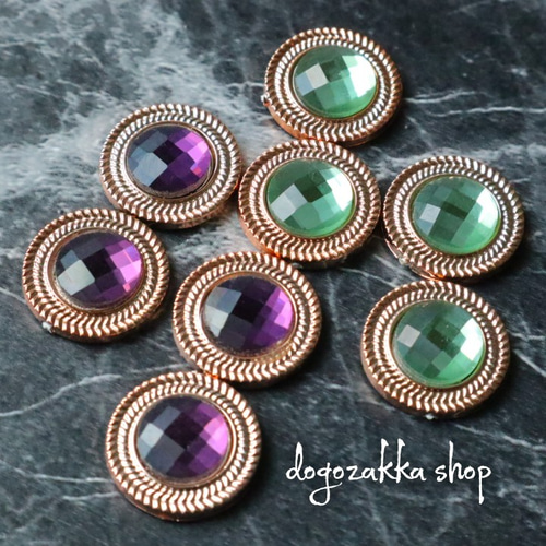 4こ☆アクリルカボション パープル アクセサリーパーツ アクリルパーツ 
