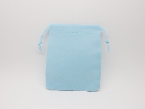 【9×7cm/4枚】ベルベットのジュエリーバッグ・巾着袋・4色セット・お試し 3枚目の画像