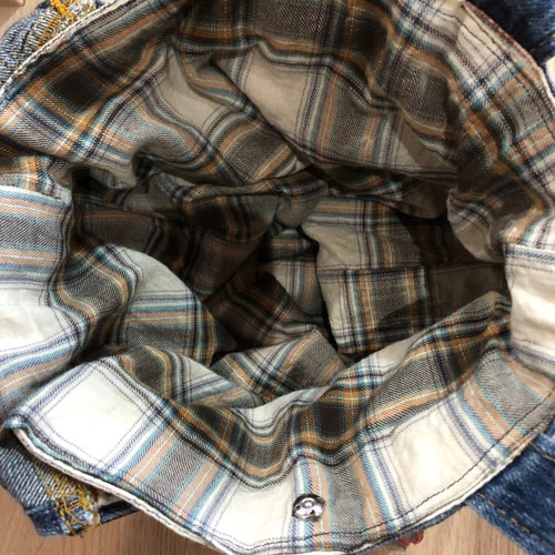 デニムリメイクショルダーバック（オーバーオール） ショルダーバッグ