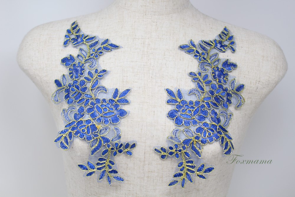 ANGELS No.1154 ☆横振り刺繍パッチ☆ BULE