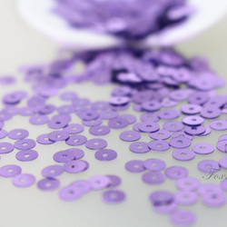 スパンコール 約1100枚(約4g) 丸 4mm メタリック紫(SCC04TPPJQ01) 5枚目の画像