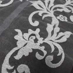 チュール刺繍モチーフ 1対 葉っぱ オフ白・キナリ (MLFC02KNSAJL) 3枚目の画像