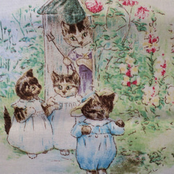 【激レア】ピーターラビットThree Little Kittons 三匹の子猫　布絵本生地 6枚目の画像