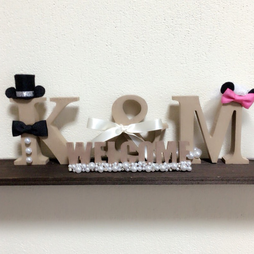 再販なし ラスト1 パールとビジューのキラキラ✴︎miniウェルカム