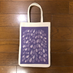 vegetable mini bag NASU　/帆布/ミニバッグ/ナス柄 1枚目の画像