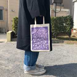 vegetable mini bag NASU　/帆布/ミニバッグ/ナス柄 3枚目の画像