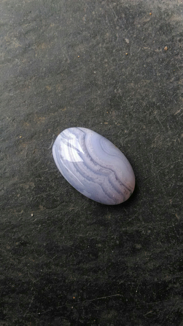 ブルーレースアゲート天然石ルース 3枚目の画像