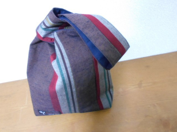久留米織り浴衣バック 3枚目の画像