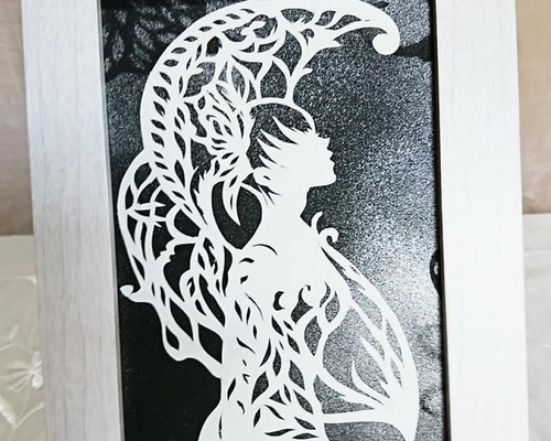 切り絵アートA1サイズ 卓上サイズの切り絵 宇宙 切り絵 MIHO 通販 9390969｜Creema
