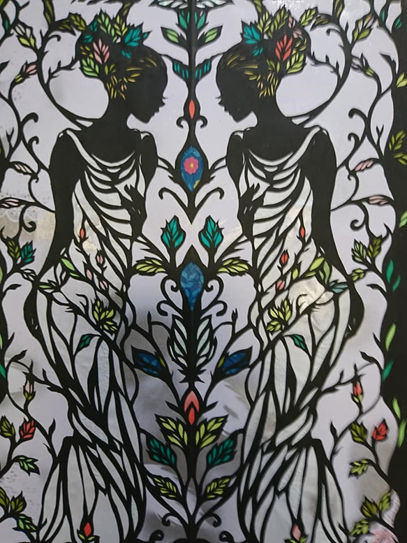 切り絵原画カラーやすらぎ 