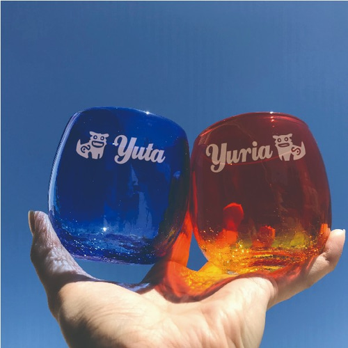 名入れ無料] フォントとワンポイントが選べる！ 名入れ 琉球ガラス