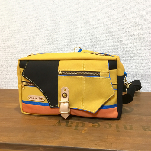 受注生産 2wayボディバッグ イエロー ボディバッグ・ウエストポーチ