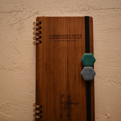 木表紙のリングノート 「ねずみとバイオリン」 1枚目の画像