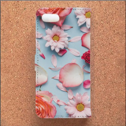 iPhone Android スマホケース 手帳型 ケース 可愛い かわいい おしゃれ バラ 薔薇 フラワー 花 花柄 3枚目の画像