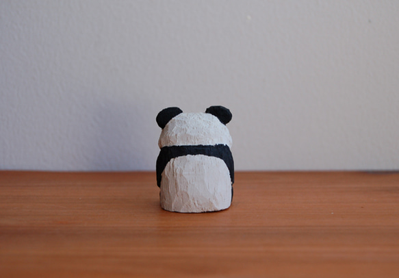 木彫り人形　パンダちゃん　[CWF-014] 6枚目の画像