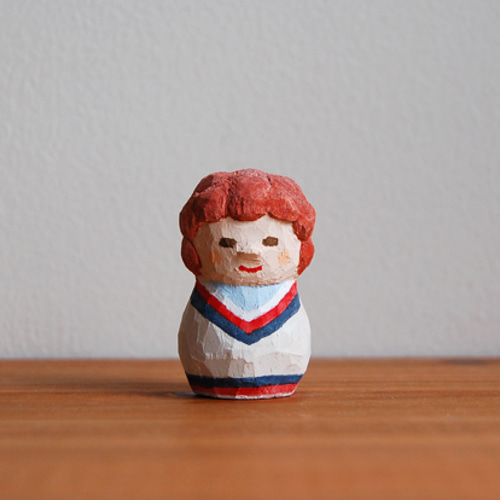 木彫り人形 パーマくん [CWF-025] その他置物 BUNi PUNi 通販 191588