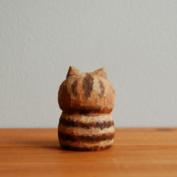 木彫り人形 　エキゾチック　茶シマ[CWF-027] 3枚目の画像