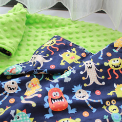寶寶禮物-Baby blanket-小怪獸寶寶毯/豆豆毯 第4張的照片