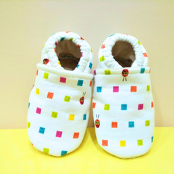 寶寶彌月禮物-手工鞋-小摸摸蟲 第3張的照片