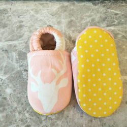 寶寶彌月禮物-手工鞋-粉色小鹿 第4張的照片