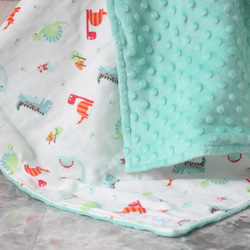 寶寶禮物-Baby blanket-小恐龍寶寶毯/豆豆毯 第3張的照片