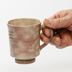 【萩焼伝統的工芸品】マグカップ小御本手筒(No570) 2枚目の画像