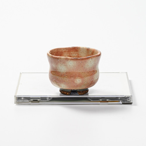 萩焼伝統的工芸品】ぐい呑御本手胴締No808 おちょこ・ぐい呑み・徳利