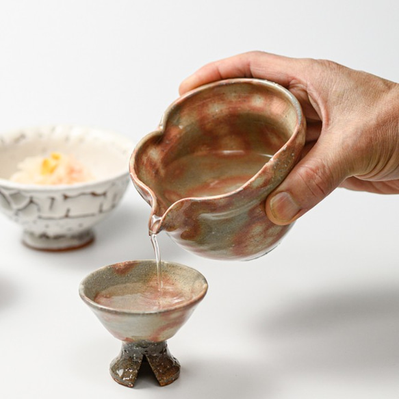 萩焼伝統的工芸品】盃御本手丸高付No881 おちょこ・ぐい呑み・徳利