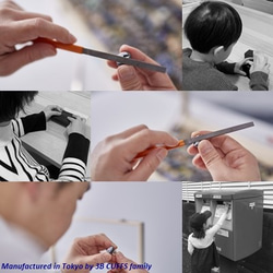 【セット作品】好評の糸を編み込んだグレーのカフスボタンとタイピンセット 004 7枚目の画像