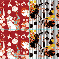 A4クリアファイル 狐のみ12種類各1枚12枚セット その他雑貨 夏雪（な