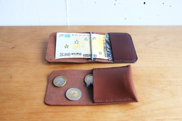 hibino-moneyclip & coin case set 2枚目の画像