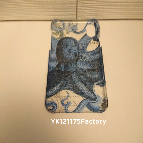 Octopus 5／タコのスマホケース ／iPhoneXR 4枚目の画像