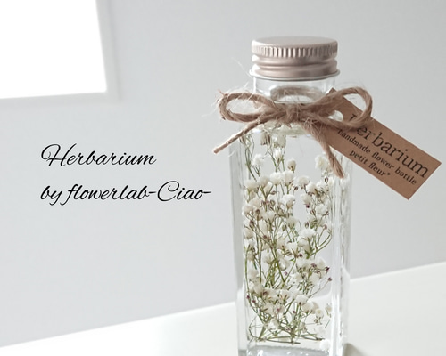 ○ お花のあるシンプルな暮らし ハーバリウム ユーカリ＆カスミソウ ナチュラル 1_8edbb12f019c58c7d7cb88198a97