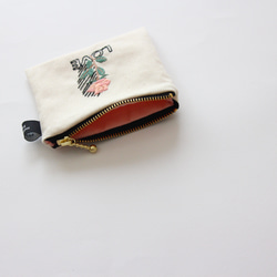 一件 &lt;10 厘米拉鍊&gt; 古董玫瑰刺繡小包 第3張的照片