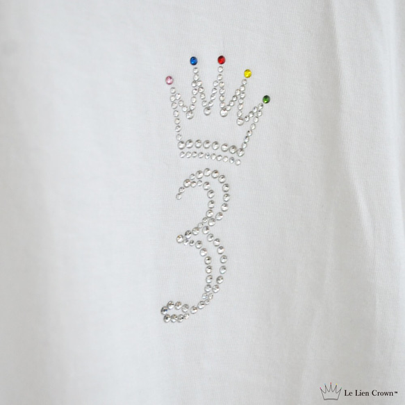 ☆スワロフスキーデコTシャツ☆【Le Lien Crown™】 2枚目の画像